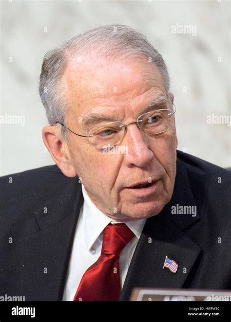 Washington Dc Usa 22nd March 2017 United States Senator Chuck Grassley Republican Of Iowa