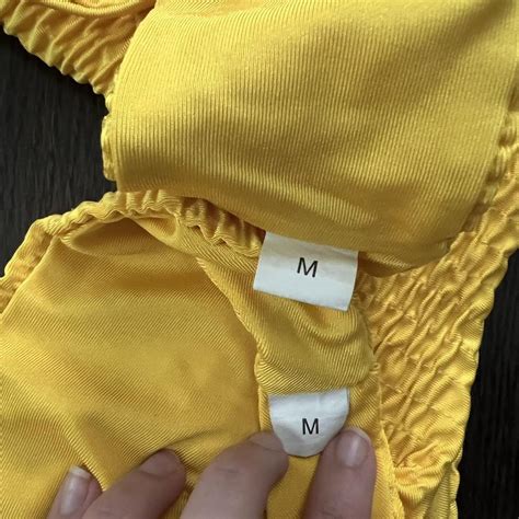 Cute Yellow Bikini Top And Cheeky Bottoms Top Is Depop