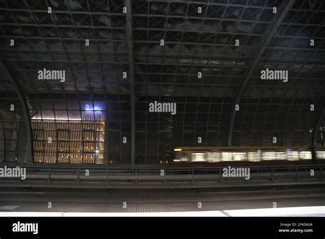 Berlin Train Station at Night Stock Photo - Alamy