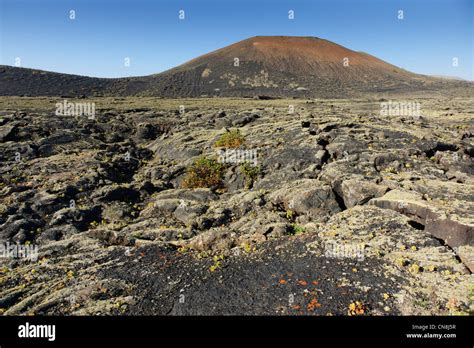Lanzarote Lava Landscape At Masdache South West Of Arrecife Stock