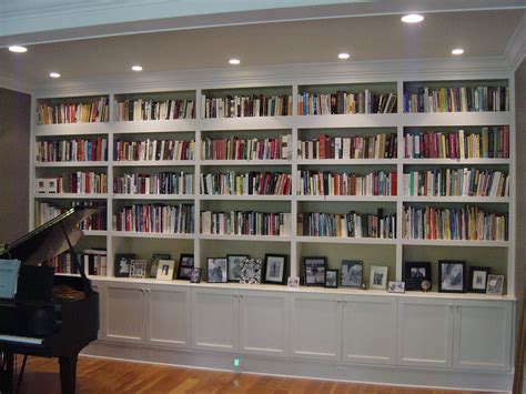 Astonishing Modern Living Room Bookcases Along With White Paint