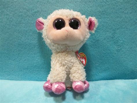 Bnwt Ty Beanie Boos Boo Twinkle Pink Glitter Lamb Soft Plush