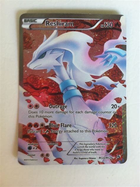 Full Art Reshiram Card THE SHOOT