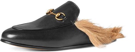 Gucci Princetown Fur Lined Mule Nero Gucci Loafer Leather Loafers