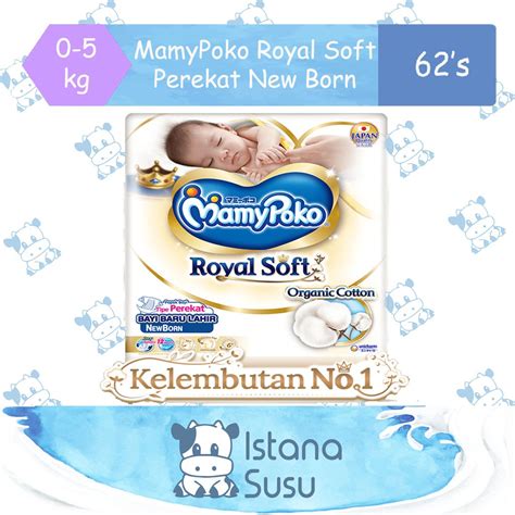 Jual MamyPoko Royal Soft Perekat New Born 62 Shopee Indonesia