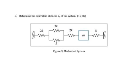 Solved 3 Determine The Equivalent Stiffness Ke Of The Chegg