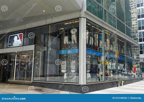 MLB Flagship Store in New York Editorial Stock Photo - Image of ...