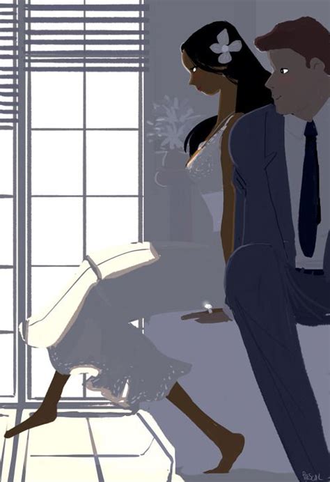 Pascal Campion Pascal Campion Interracial Art Love Illustration