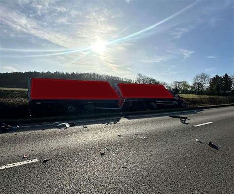 A1 Remains Closed 10 Hours After Lorry Crashes Into Central Barrier At