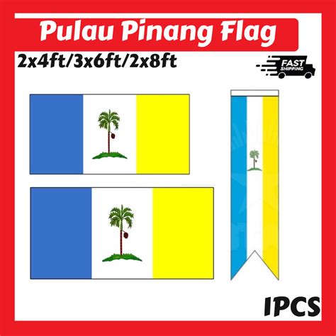 pulau pinangnylon polyestertc pulau pinang flag bendera pulau pinang