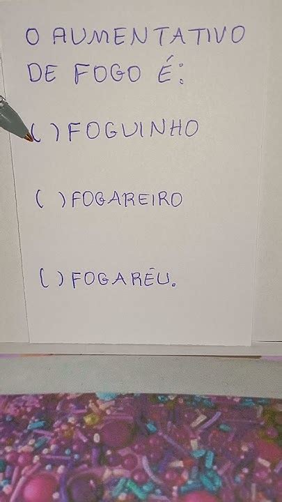 Qual Aumentativo De Fogo - Qual é o aumentativo de fogo? #shorts - YouTube