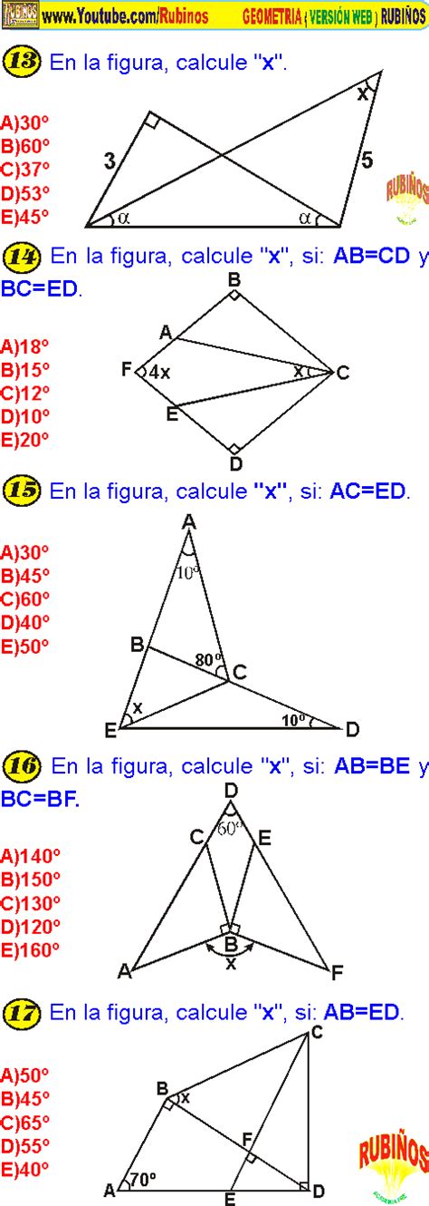 Congruencia De TriÁngulos Problema Resueltos Pdf