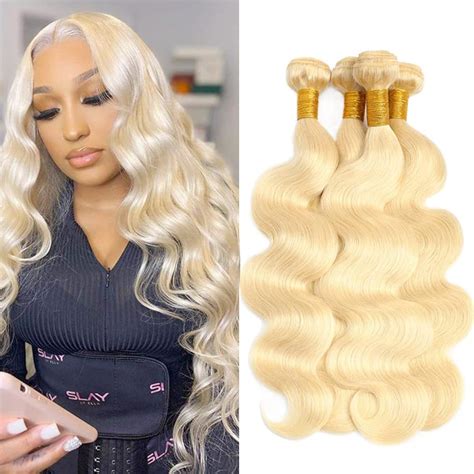 12A 3PCS Body Wave 613 Blonde Bundles 100 Human Hair Extension