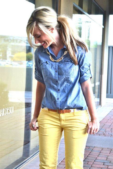 19 Outfit Ideas To Wear Your Yellow Jeans This Spring Page 2 Of 15