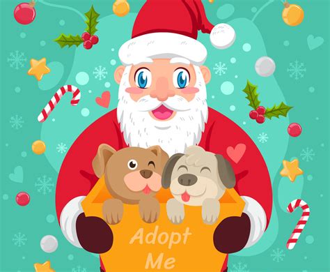 Santa Paws Adoption Vector Art And Graphics