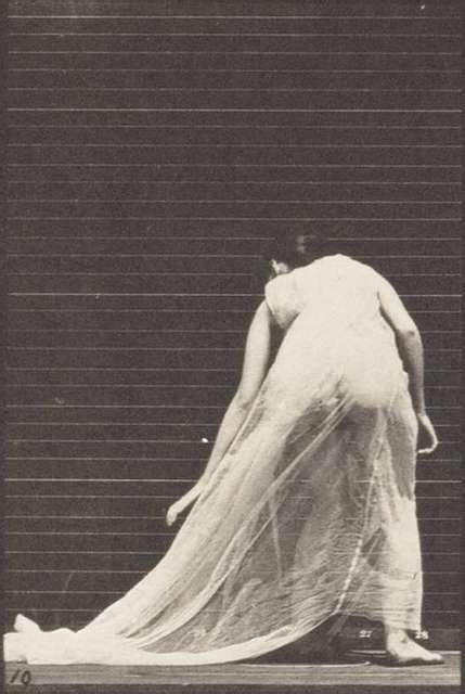 Semi Nude Woman Walking Turning And Stopping To Lift Train Rbm QP M A PICRYL