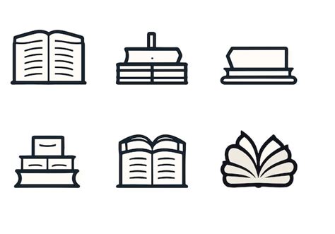 Premium Vector Books Icons Vector Line Editable Stroke