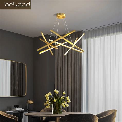 Artpad Candelabros LED Dorados Negros N Rdicos Modernos Iluminaci N