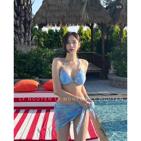 SET BIKINI LOANG XANH 1517 Shopee Việt Nam