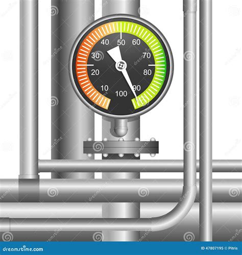 Pipe With Valve Drawing Cartoon Vector 110441495