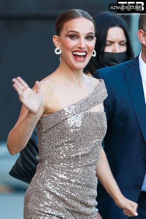 Natalie Portman Sexy Seen Flaunting Her Hot Figure In A Sequin Dress Outside The Jimmy Kimmel