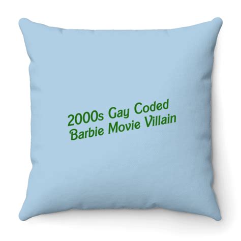 2000s Gay Coded Barbiee Movie Villain Throw Pillows Sold By ElaStudio2