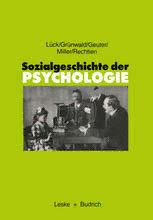 Download Sozialgeschichte der Psychologie Eine Einführung PDF by Prof