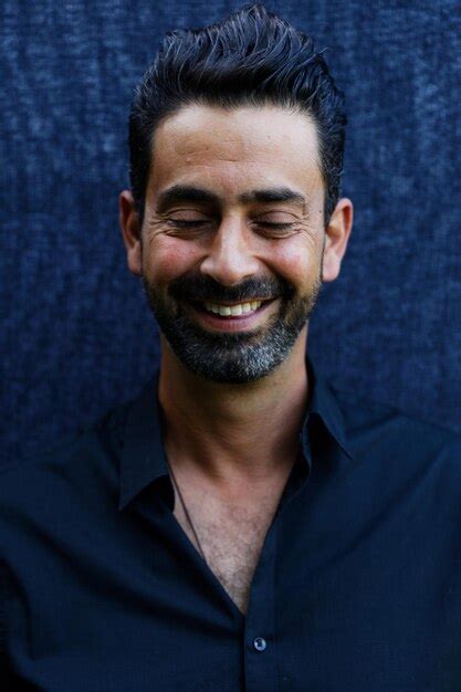 Premium Photo Close Up Of Smiling Mature Man