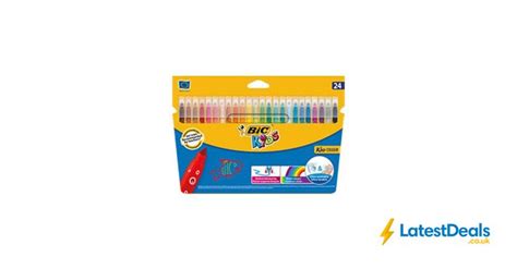 Bic Kid Couleur Felt Tip Pens Pk Half Price Free C C At