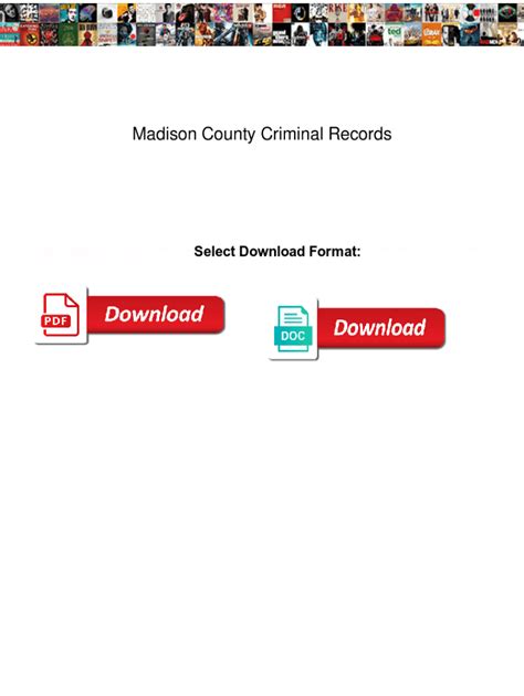 Fillable Online Madison County Criminal Records Madison County