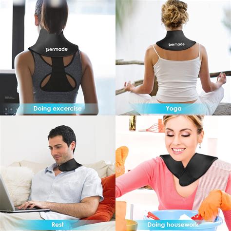 Reusable Neck Shoulder Ice Pack Hot Cold Therapy Wrap For Injuries Swelling Bruises