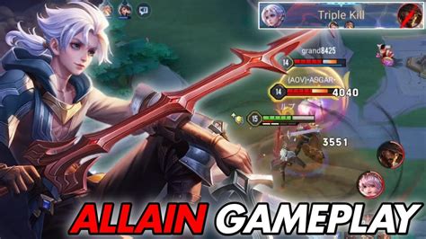 Allain Jungle Pro Gameplay Aov Rov Li N Qu N Mobile Youtube