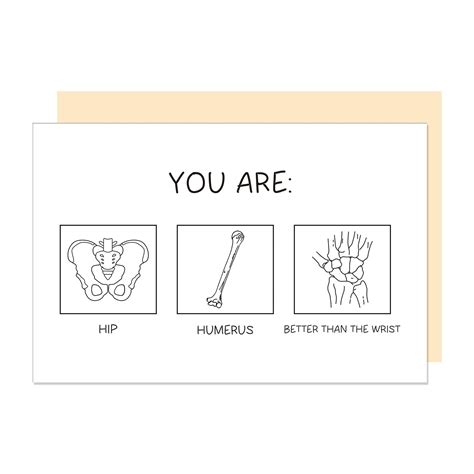 Amazon.com : Ure Tenk Unique Medical Pun Greeting Card, Orthopedic