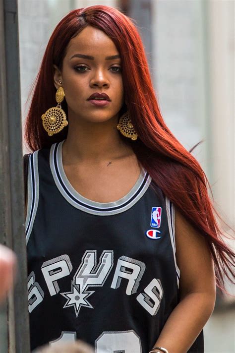 Rihanna Makeup Looks With Red Hair