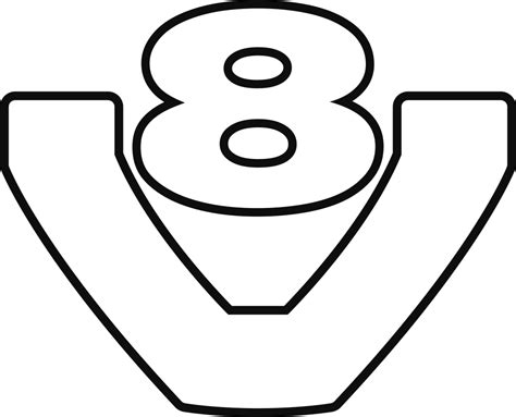 Scania V8 Outline Tuningstickers