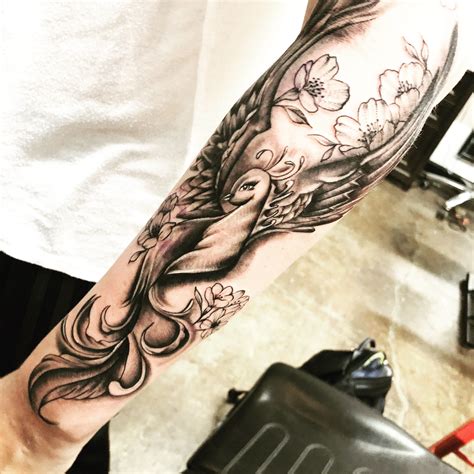 Rising Phoenix Tattoo Forearm - Printable Computer Tools