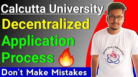 Calcutta University Decentralized Counselling Application Process