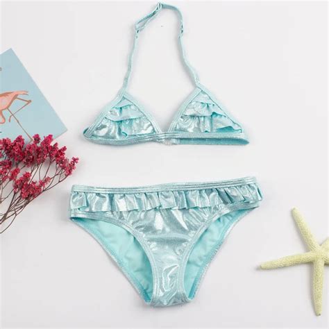 Falbala Shining Kid Girls Bikini Set Costumi Da Bagno Per Ragazze