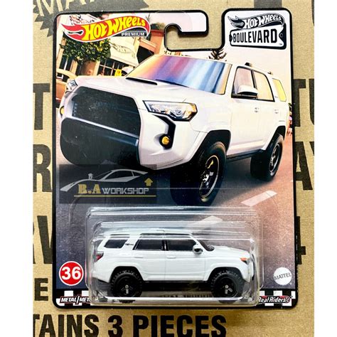 Hot wheels Chính Hãng mẫu xe Premium BOULEVARD TOYOTA 4RUNNER Trắng Shopee Việt Nam