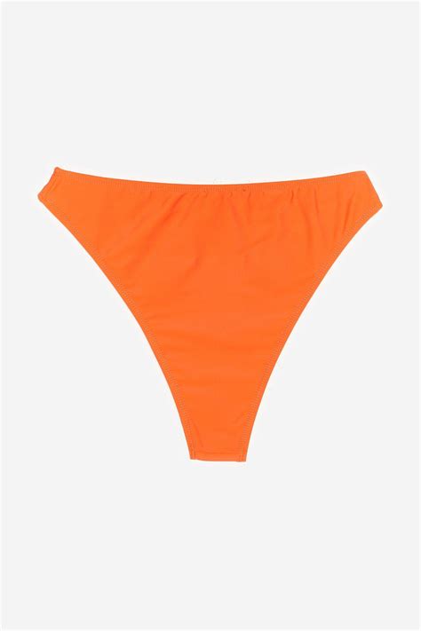 Nasty Gal Pomara Czowy Neonowy D Od Bikini Mocno Wyci Ty