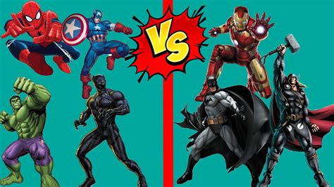 Spider Man Vs Hulk Batman Vs Superman Captain America Vs Iron Man