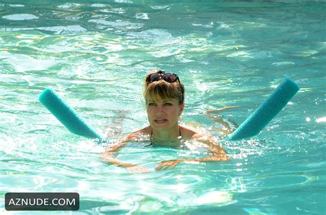 Rena Riffel Sexy In The Pool While Wearing A Tiny G String Bikini In Los Angeles AZNude