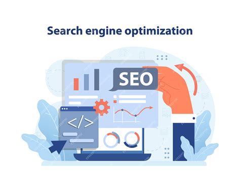 Premium Vector | Seo strategy visualization a hand finetunes seo