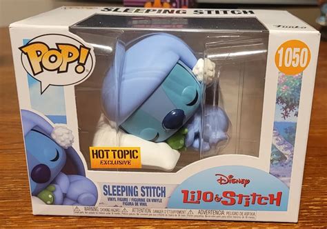 Funko Pop Lilo Stitch Sleeping Stitch Special Edition Hot Topic Exclusive 興趣及遊戲 玩具 遊戲類