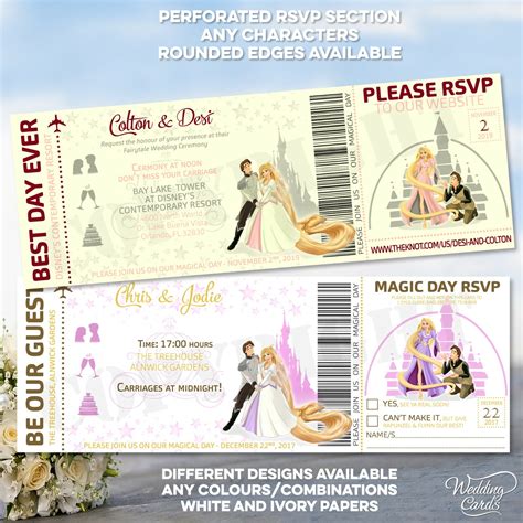 Disney Fairytale Wedding Invitations