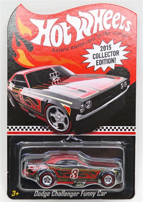 駿河屋 買取1 64 Dodge Challenger Funny Car 3 レッドブラック Hot Wheels 2015 COLLECTOR EDITION