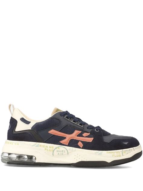 Premiata Drake Sneakers Blue Farfetch Uk