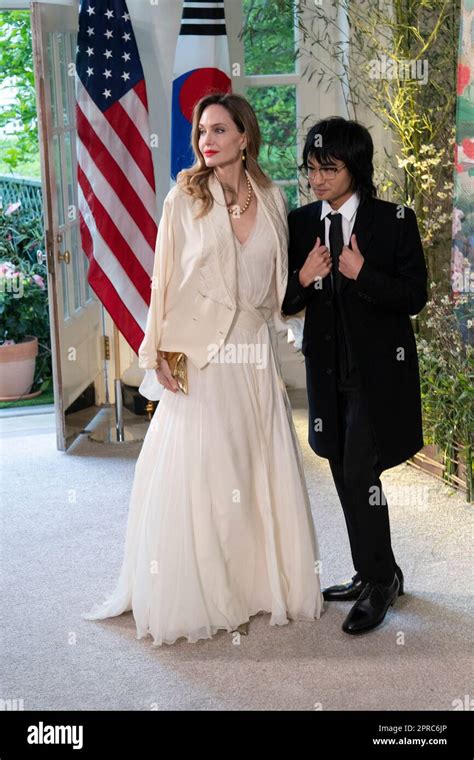 Washington Vereinigte Staaten 26th Apr 2023 Angelina Jolie And