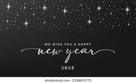 Silver Glitter Happy New Year Royalty Free Images Stock Photos