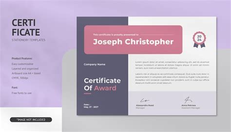 Premium Psd Creative Modern Certificate Psd Templates